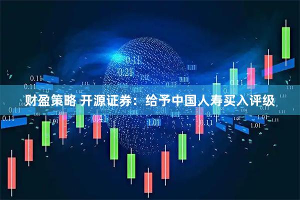 财盈策略 开源证券：给予中国人寿买入评级